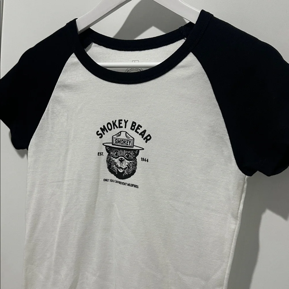 SMOKEY BEAR RAGLAN GRAPHIC BABY TEE - Picture 4 of 8